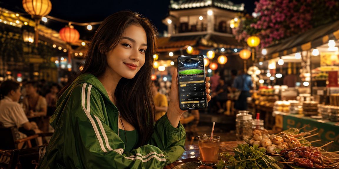 Người dùng xem tỷ lệ cược thể thao tại Đà Lạt trên laptop bên tách cà phê buổi sáng
