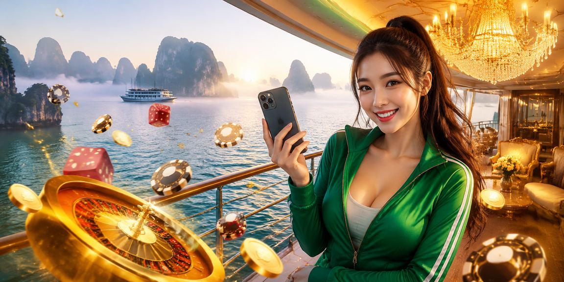 Du khách tại Vịnh Hạ Long tìm hiểu về các chương trình hoàn tiền và bonus cá cược trực tuyến